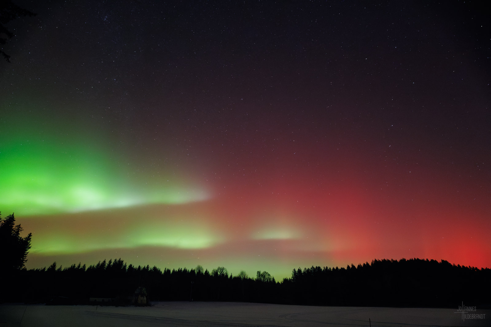Polarlicht über Süddeutschland